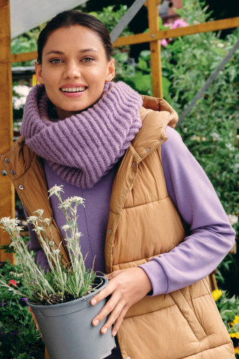 Wiskozowa bluza z raglanowym rękawem, jasny fiolet