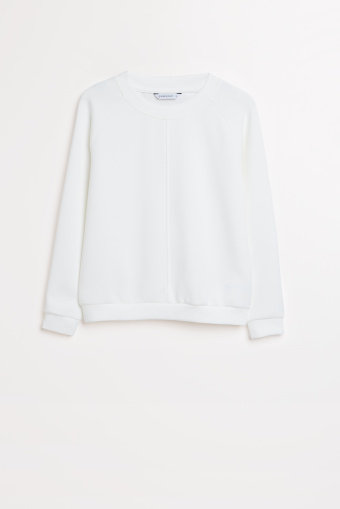 Klasyczna, kremowa bluza