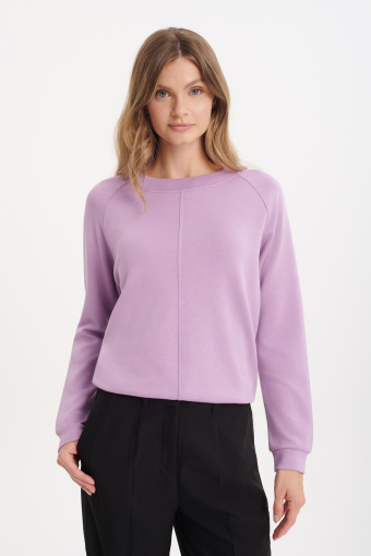 Wiskozowa bluza w lawendowym kolorze