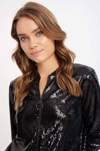 Cekinowa bluza typu bomber Cekinowa bluza typu bomber