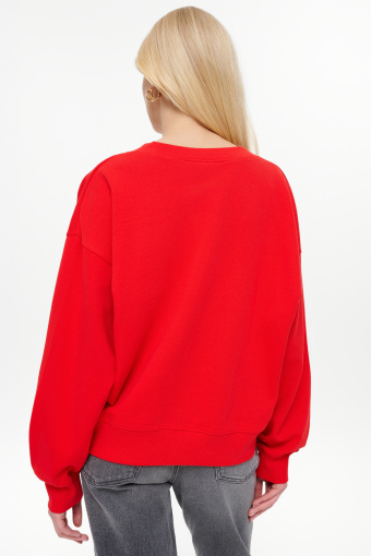 Bluza w czerwonym kolorze długi rękaw