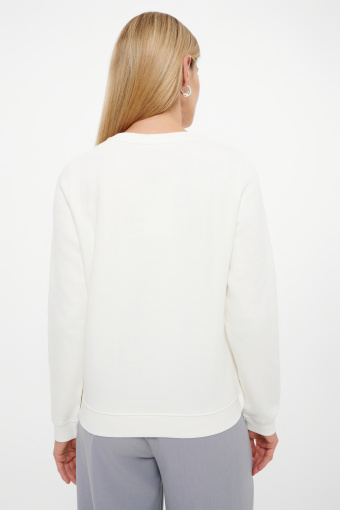 Bluza w białym kolorze z nadrukiem Bluza w białym kolorze z nadrukiem