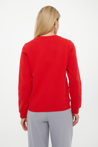 Bluza z nadrukiem czerwona