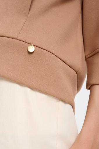 Karmelowa bluza rękaw 3/4 Karmelowa bluza rękaw 3/4