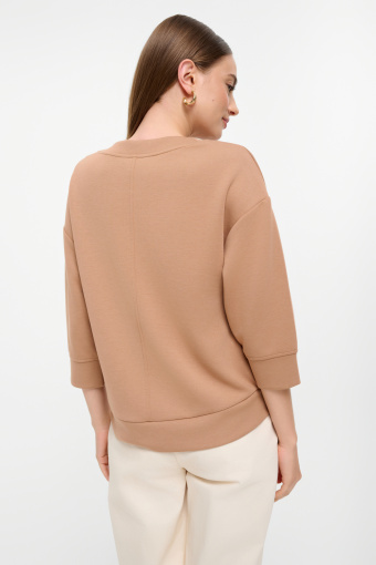 Karmelowa bluza rękaw 3/4 Karmelowa bluza rękaw 3/4
