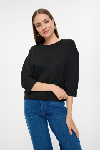 Bluza  casual z rękawem 3/4 Bluza  casual z rękawem 3/4