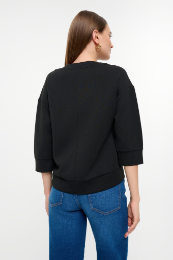 Bluza  casual z rękawem 3/4 Bluza  casual z rękawem 3/4