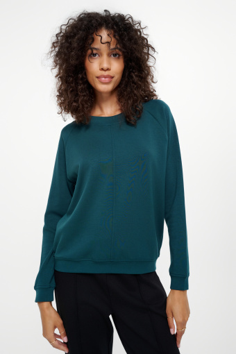 Basicowa bluza w ciemnej zieleni