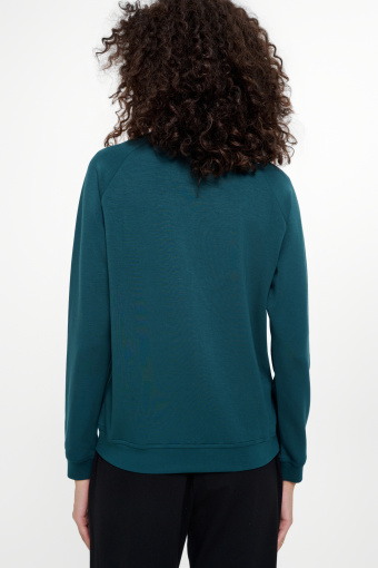 Basicowa bluza w ciemnej zieleni