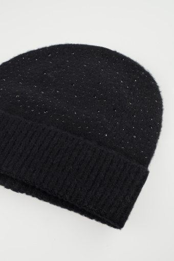 Czapka beanie z drobnymi kryształkami