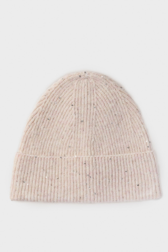 Czapka beanie z cekinami