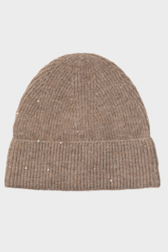 Czapka beanie z cekinami