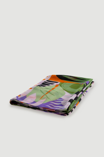 Multikolorowa apaszka z printem