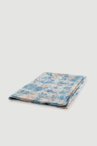 Niebieska apaszka z abstrakcyjnym wzorem