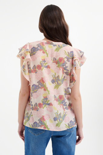 Romantyczna bluzka z efektownymi rękawami 