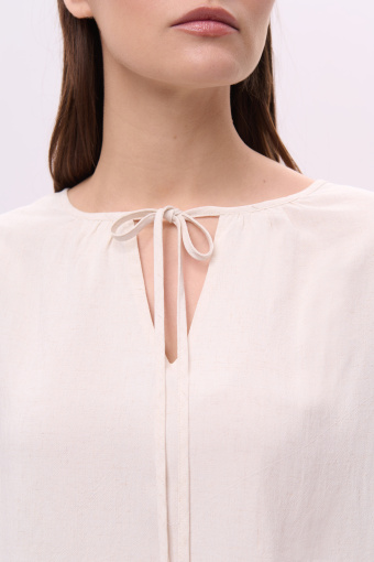 Bluzka oversize z rękawami 3/4 nadruk w palmy Bluzka oversize z rękawami 3/4 nadruk w palmy