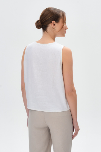 Klasyczna bluzka bez rękawów