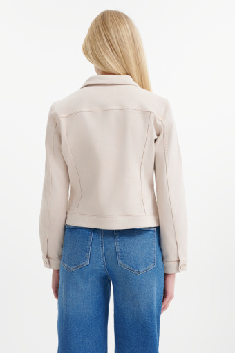 Beżowa kurtka jeansowa  Beżowa kurtka jeansowa
