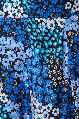 Wiskozowa spódnica z nadrukiem typu łączka Wiskozowa spódnica z nadrukiem typu łączka