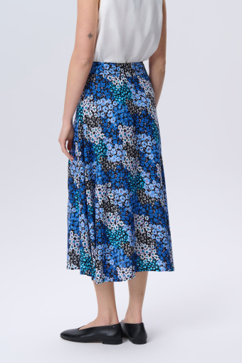 Wiskozowa spódnica z nadrukiem typu łączka Wiskozowa spódnica z nadrukiem typu łączka