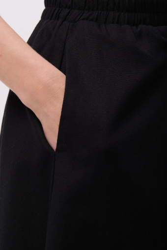 Spódnica maxi lniano-wiskozowa 