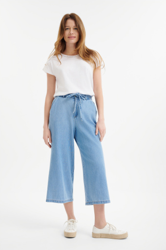 Spodnie jeansowe typu culotte 