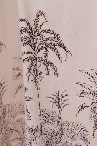 Luźne spodnie z nadrukiem w palmy