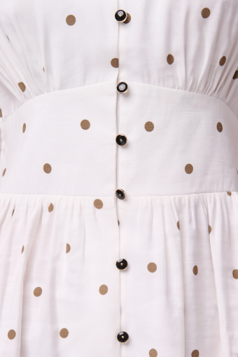 Sukienka mini w subtelne groszki