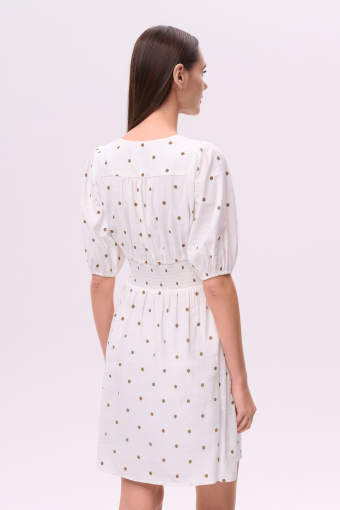 Sukienka mini w subtelne groszki