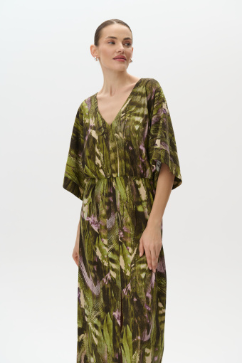 Sukienka typu kimono z tropikalnym printem Sukienka typu kimono z tropikalnym printem