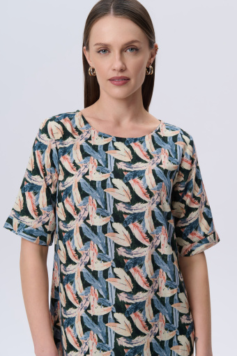 Prosta printowana sukienka