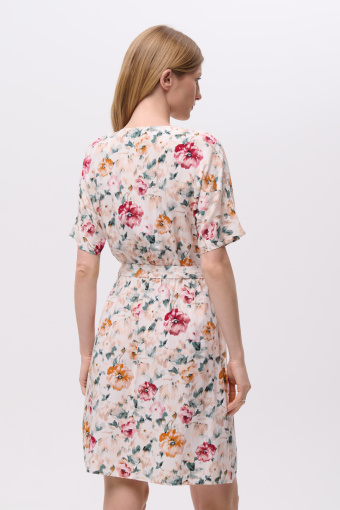 Subtelna sukienka z kwiatowym printem