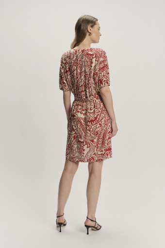 Wiskozowa sukienka z wzorem 