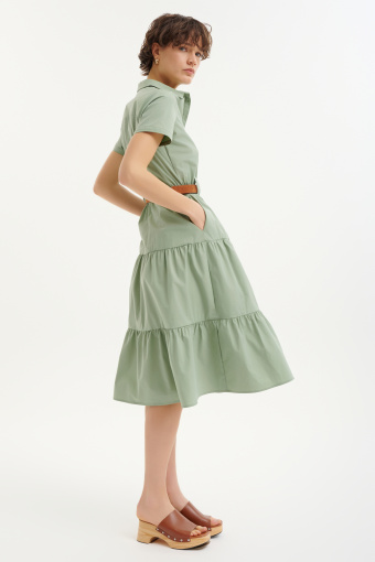 Zielona sukienka w stylu casual