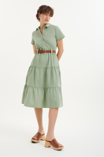 Zielona sukienka w stylu casual