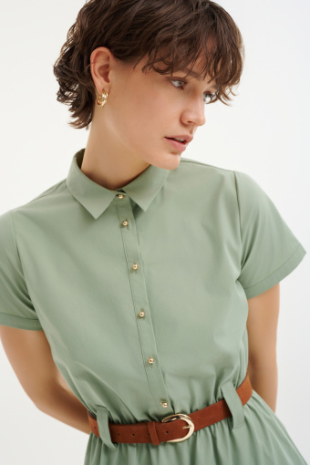 Zielona sukienka w stylu casual