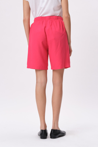 Różowe szorty z wiązaniem 
