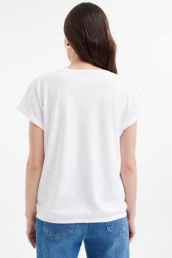 トップス papier Flat seem top/White Papier Elfenbens 246g - Skóra (134), biały, A5, 100 ark.