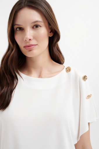 Lekki top z luźnymi ramionami 