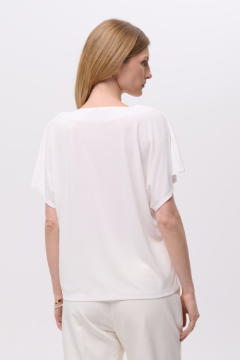 Lekki top z luźnymi ramionami 