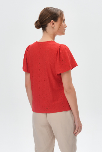 Stylowy top w czerwonym kolorze