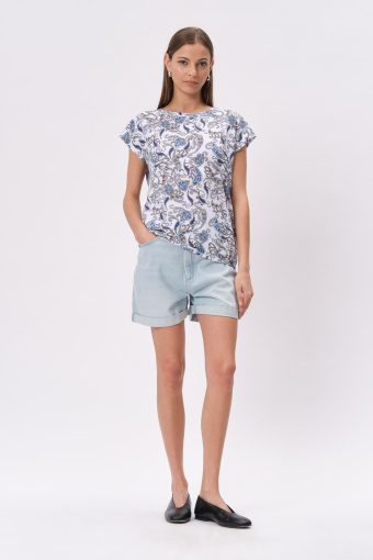 Top z wzorem paisley