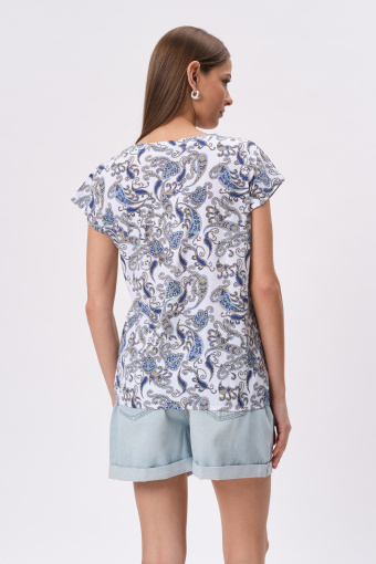 Top z wzorem paisley