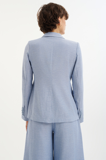 Dwurzędowy żakiet w błękitnym kolorze 