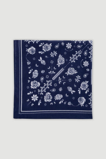 Granatowa bandana z efektownym wzorem