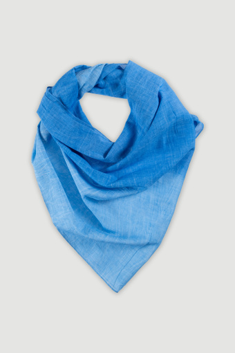 Niebieska apaszka z bawełny