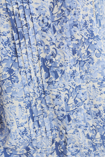 Niebieska bluzka z nadrukiem paisley