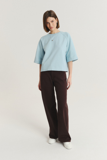 Luźna bluza z rękawem 3/4