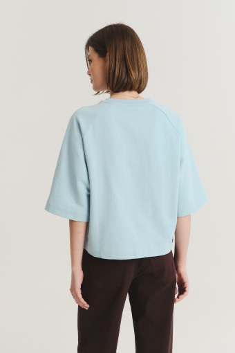 Luźna bluza z rękawem 3/4