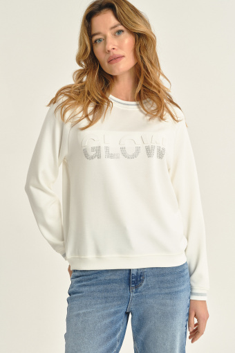Biała bluza GLOW